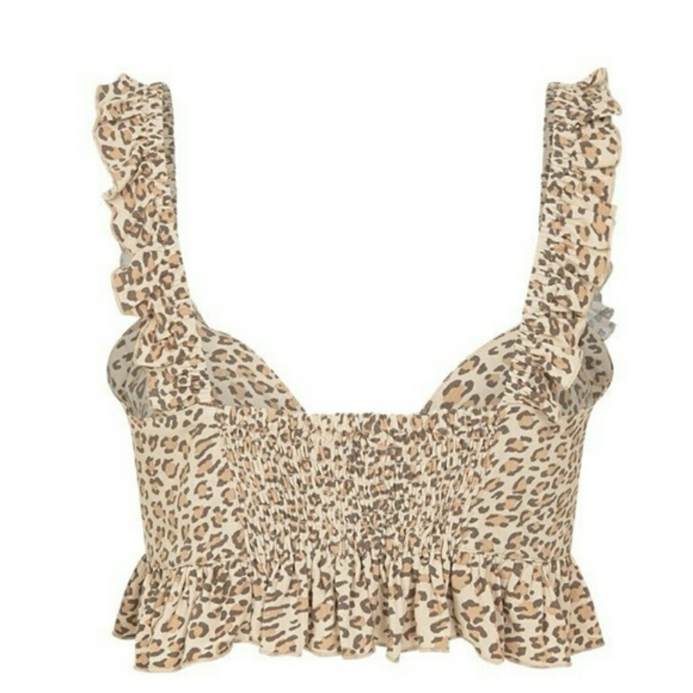 Spell & The Gypsy Collective Frankie Cheetah Crop Top - Picture 2 of 11